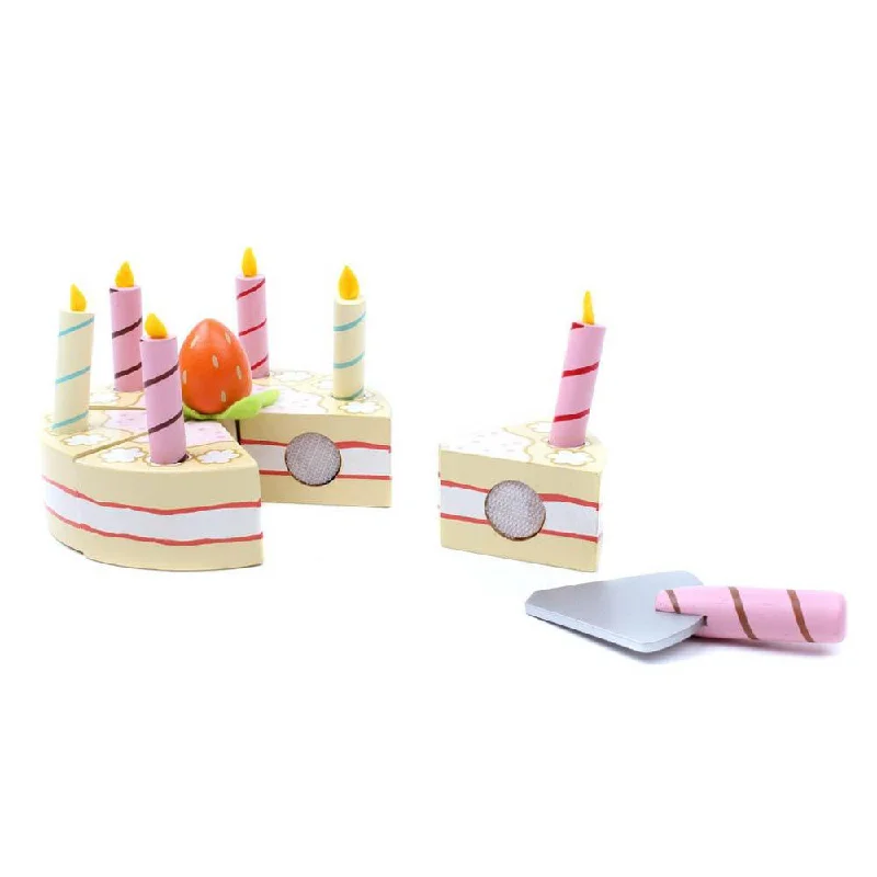 Wooden play museums for cultural exploration​ Le Toy Van Honeybake vanilla wooden birthday cake