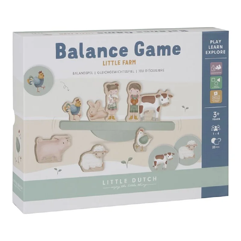 Wooden water toys for bath or pool play​ Little Dutch Balance Game - Little Farm
