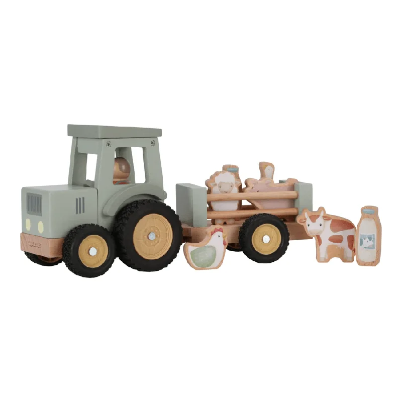 Wooden play submarines for underwater adventures​ Little Dutch Little Farm Tractor With Trailer