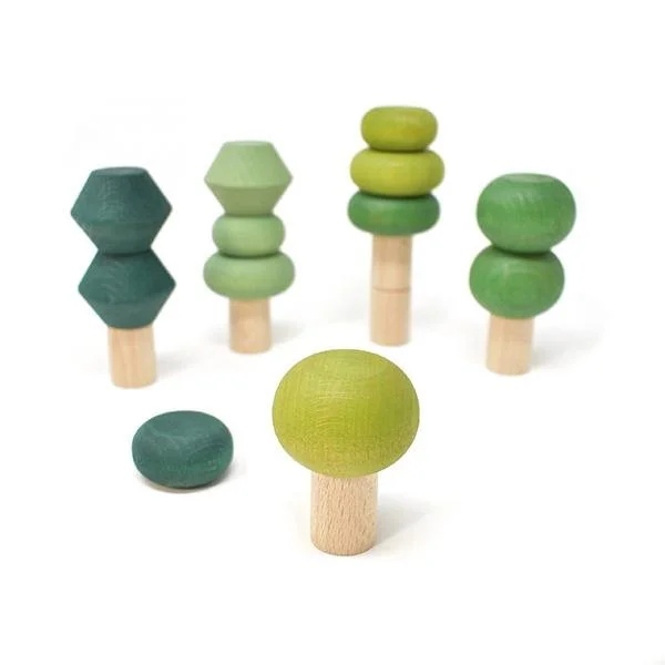 Wooden musical instruments for kids' music exploration​ Lubulona Stacking Trees Summer