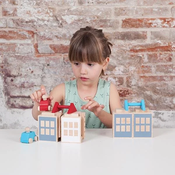 Wooden play helicopters for air travel play​ Lubulona Town Summerville Maxi