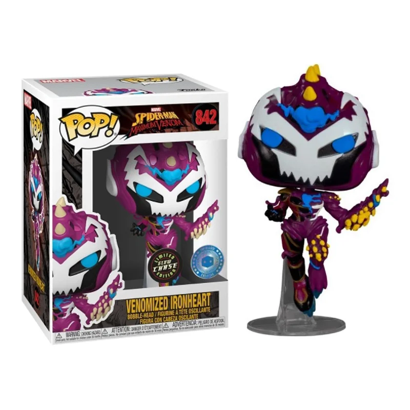 SpongeBob SquarePants Character Action Figures Marvel Funko POP | GITD Venomized Ironheart Chase SpongeBob SquarePants Character Action Figures Marvel Funko POP | GITD Venomized Ironheart Chase