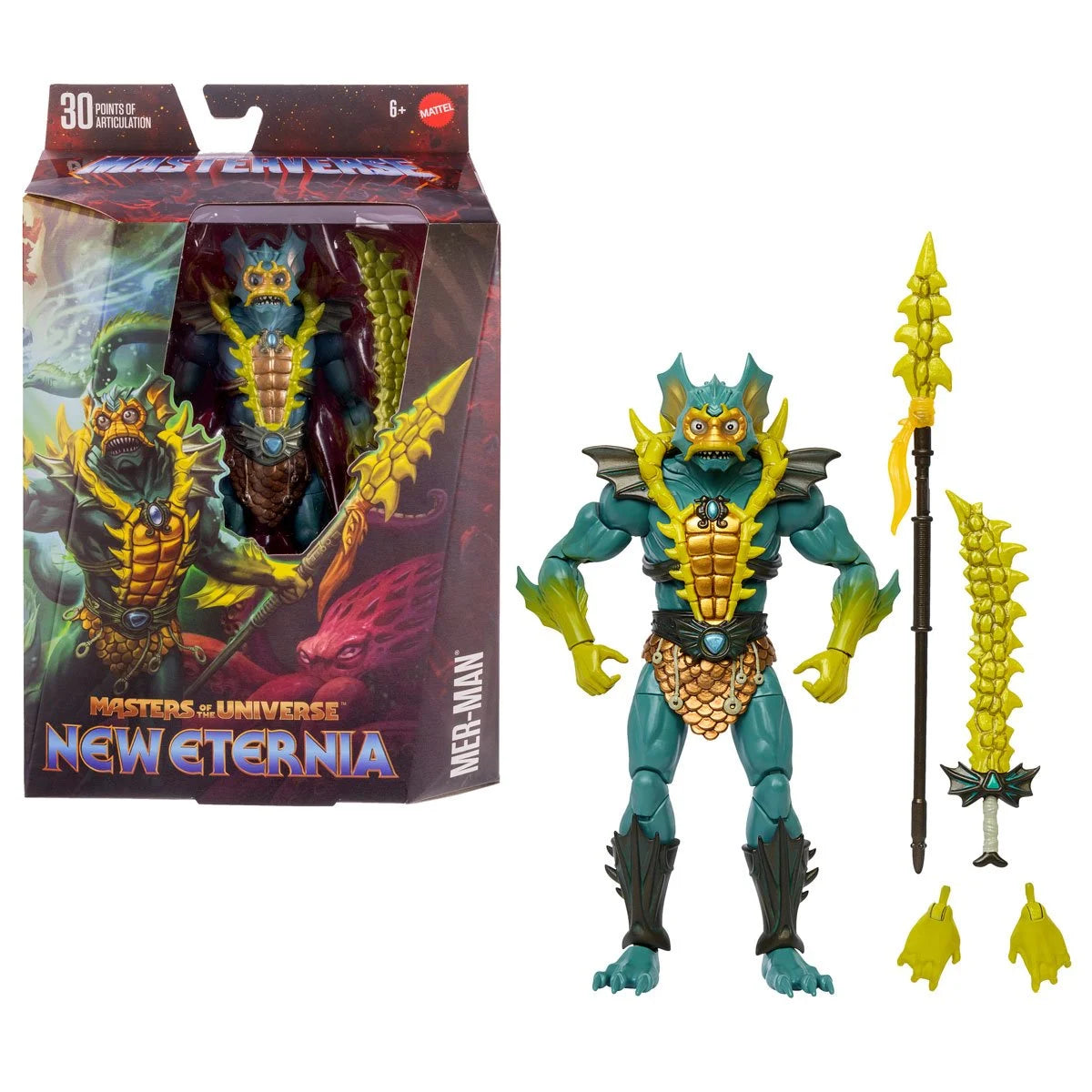 Moana Ocean - Themed Action Figures Masters of the Universe Masterverse New Eternia Mer-Man 7" Inch Scale Action Figure - Mattel Moana Ocean - Themed Action Figures Masters of the Universe Masterverse New Eternia Mer-Man 7" Inch Scale Action Figure - Mattel
