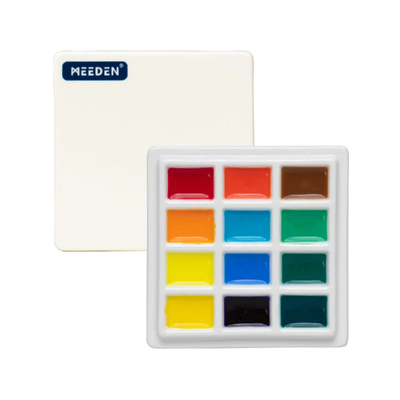 Decoupage art supplies for decorating with paper cut - outs MEEDEN 12-Well Ceramic Paint Palette with Cover Decoupage art supplies for decorating with paper cut - outs MEEDEN 12-Well Ceramic Paint Palette with Cover