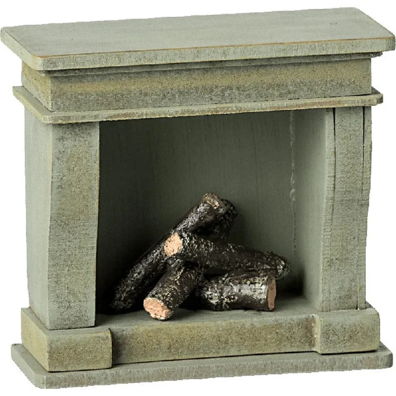 Wooden play farms for rural - themed play​ Maileg miniature fireplace