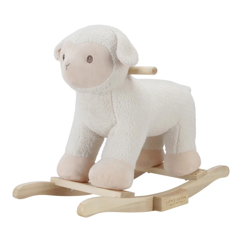 Wooden number toys for math concepts​ Little Dutch Rocking Sheep - Little Farm