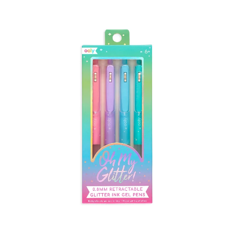 Cross - stitch art supplies with pre - printed patterns Oh My Glitter! Gel Pens - Set of 4 Cross - stitch art supplies with pre - printed patterns Oh My Glitter! Gel Pens - Set of 4