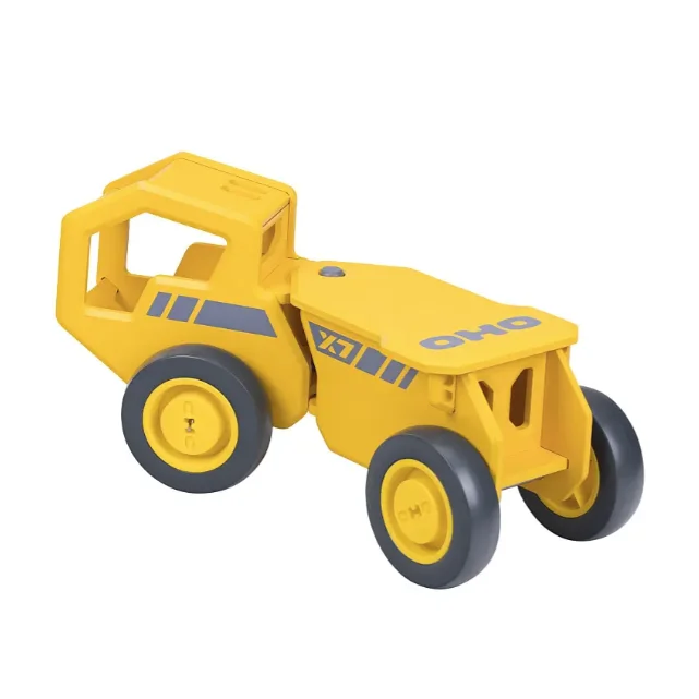 Wooden maracas for rhythmic shaking​ OHO Construction Truck - Yellow