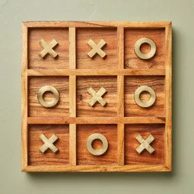 GI Joe Military - Themed Action Figures​ Open Box - Brass and Wood Tic-Tac-Toe Game - 12pc - Hearth & Hand with Magnolia