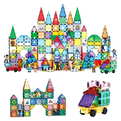 Peppa Pig Family Action Figures​ Open Box - Picasso Tiles Magnetic Tile Set - 350pc
