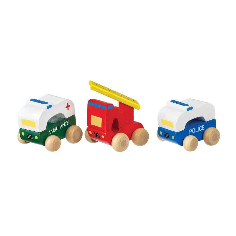 Educational wooden toys for toddlers' cognitive development​ Orange Tree Toys First Emergency Vehicles