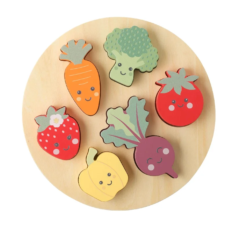 Wooden bath toys for water - filled fun Orange Tree Toys Happy Veggies Wooden Puzzle Wooden bath toys for water - filled fun Orange Tree Toys Happy Veggies Wooden Puzzle