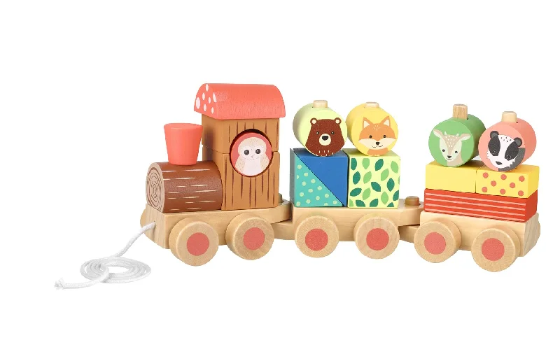 Wooden play kitchens for cooking pretend​ Orange Tree Toys Woodland Puzzle Train