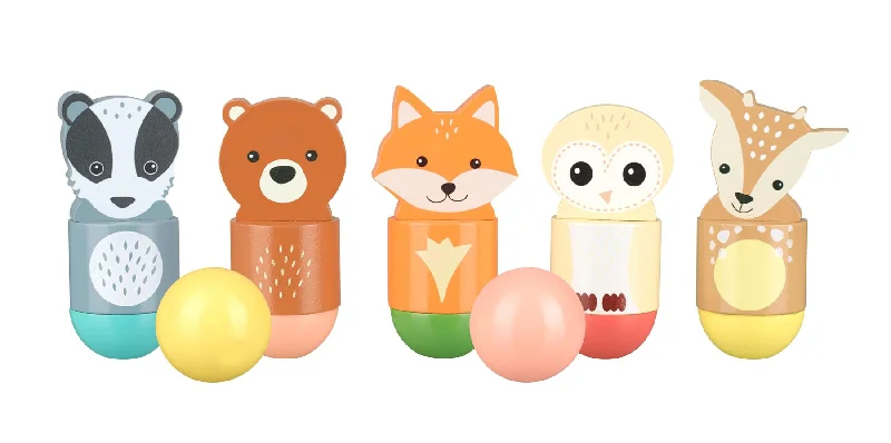 Wooden number toys for math concepts​ Orange Tree Toys Woodland Wooden Skittles