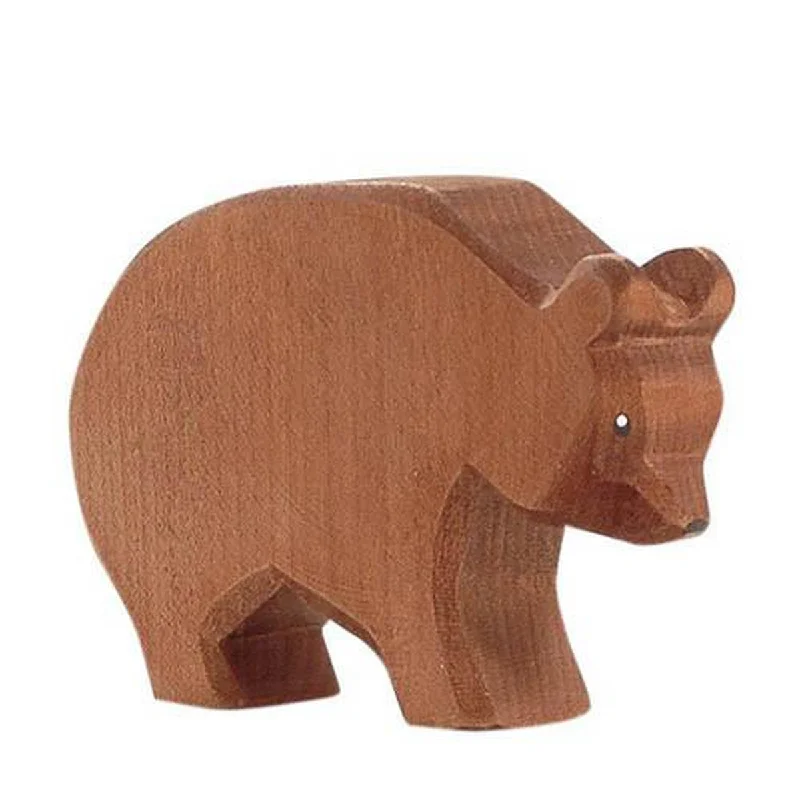 Wooden bath toys for water - filled fun​ Ostheimer wooden brown bear