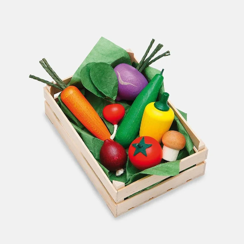 Wooden marionette puppets for performing arts​ Erzi assorted vegetables