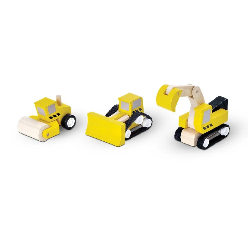 Wooden play skateboards for extreme sports play​ Plan Toys road construction set