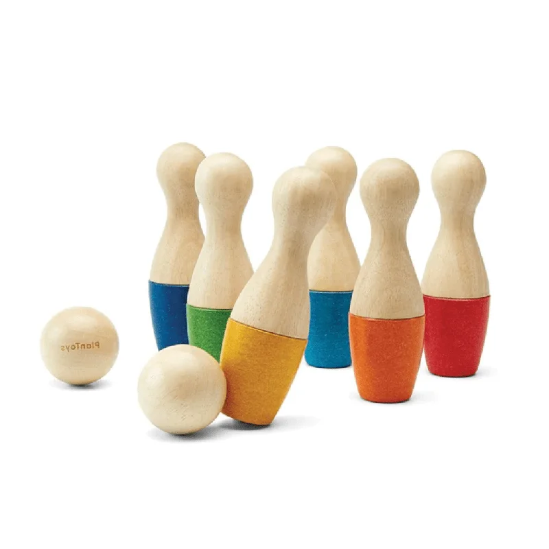Wooden teething toys for teething babies​ Wooden Bowling Set