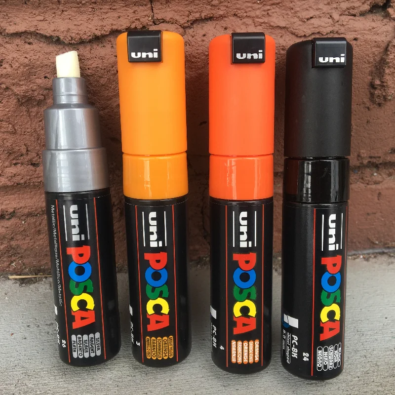 Calligraphy art supplies for beautiful handwriting​ POSCA PC-8K Chisel tip