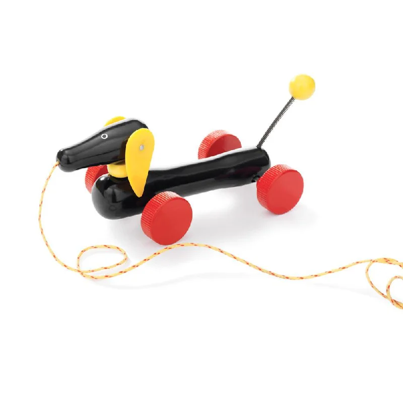 Wooden play spaceships for space exploration play​ pull-along dachshund
