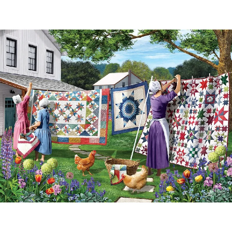 Painting and handicraft supplies for pirate - themed projects Quilt in the Backyard 500pc Jigsaw Puzzle Painting and handicraft supplies for pirate - themed projects Quilt in the Backyard 500pc Jigsaw Puzzle