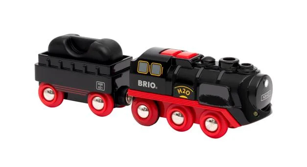 Wooden animal figurines for nature - themed play​ Brio 33884 Battery-Operated Steaming Train