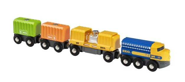 Wooden memory games for enhancing memory​ Brio 33982 Three-Wagon Cargo Train