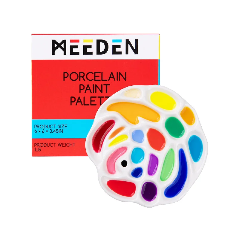 Painting and handicraft supplies for food - themed projects​ MEEDEN Ceramic Palette, Rose Designed