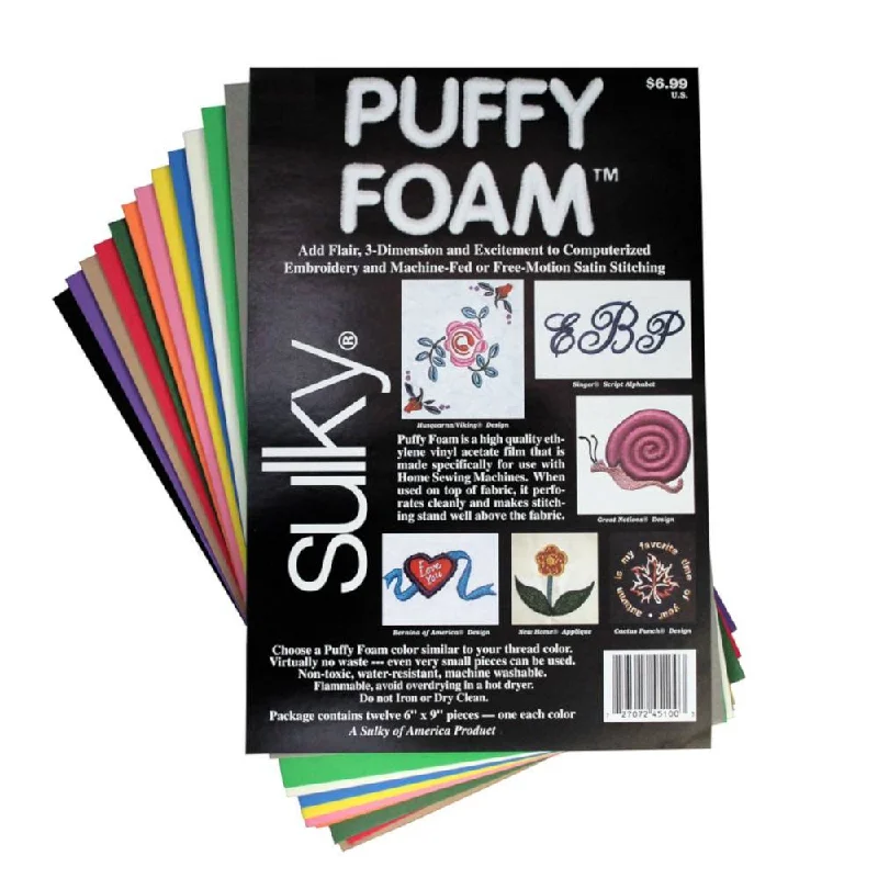 Art supplies for making educational toys for kids​ Sulky 2MM Puffy Foam (3pk)