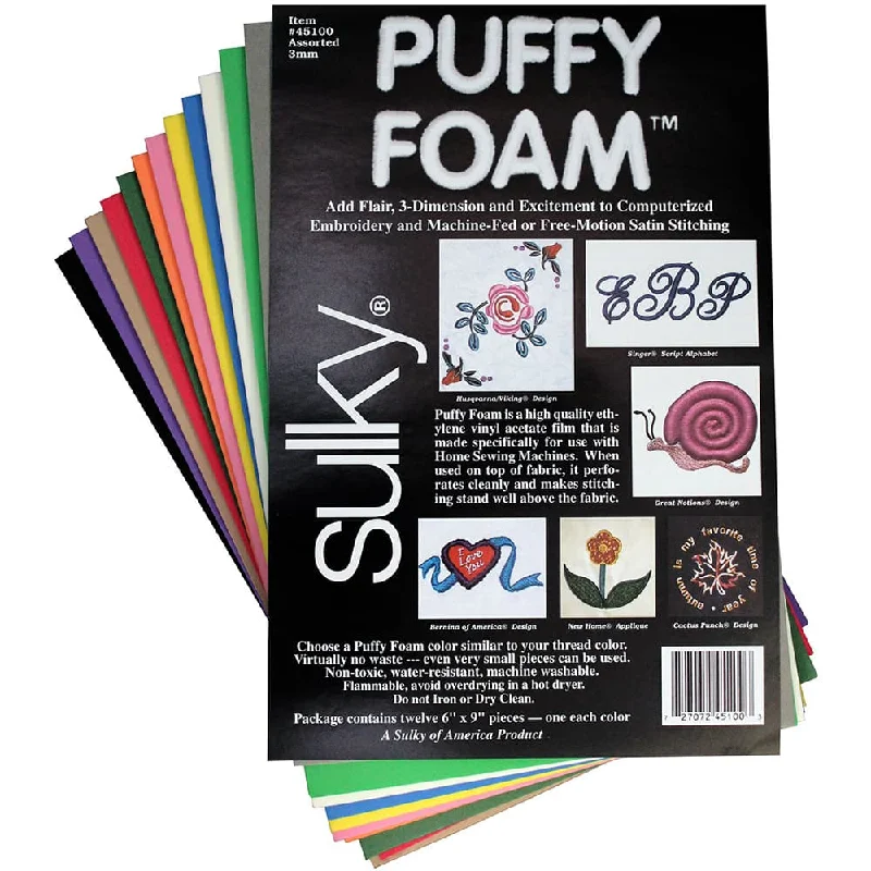 Polymer clay for creating detailed handicraft sculptures Sulky 3MM Puffy Foam (3pk) Polymer clay for creating detailed handicraft sculptures Sulky 3MM Puffy Foam (3pk)