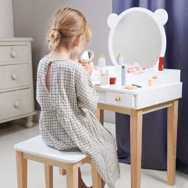 Wooden play farms for rural - themed play​ Tender Leaf Toys Forest Dressing Table