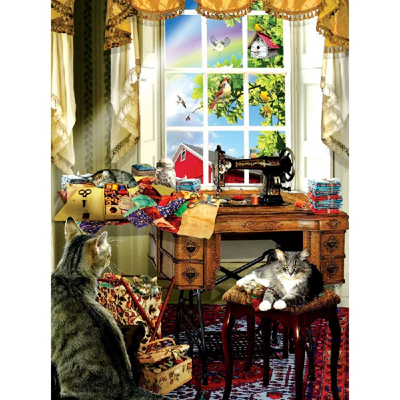 Colored pencils for adult coloring books and illustrations The Sewing Room - 1000pc Jigsaw Puzzle Colored pencils for adult coloring books and illustrations The Sewing Room - 1000pc Jigsaw Puzzle