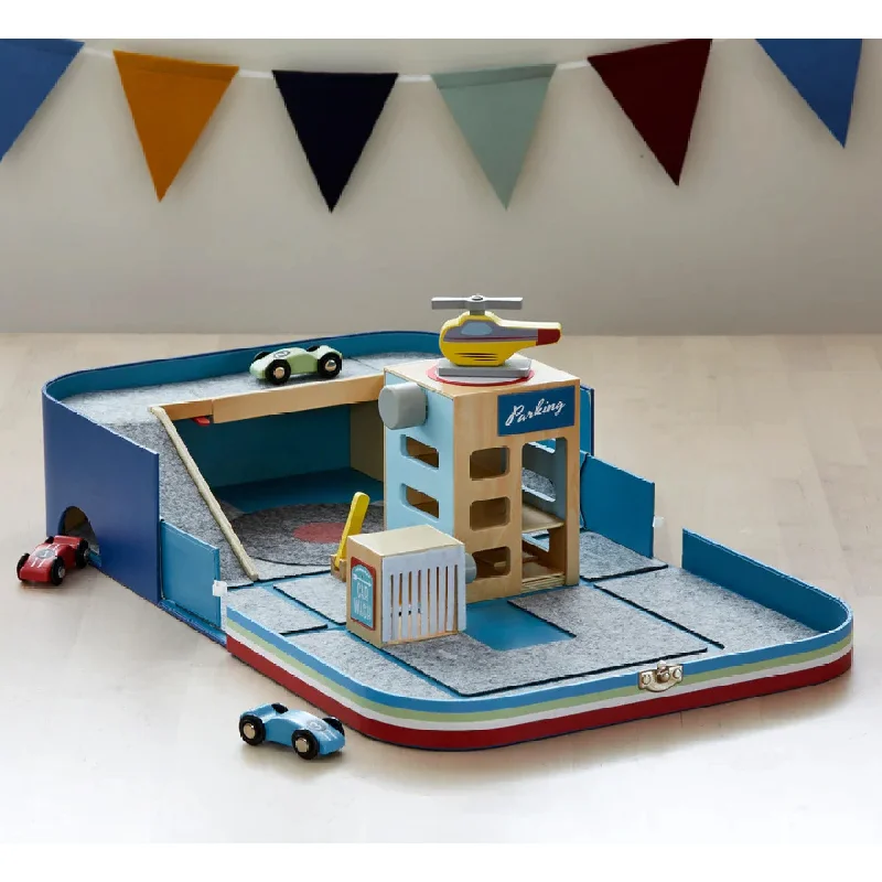 Handmade wooden toys with unique designs​ The Wonderful Little Suitcase Car Lover Suitcase