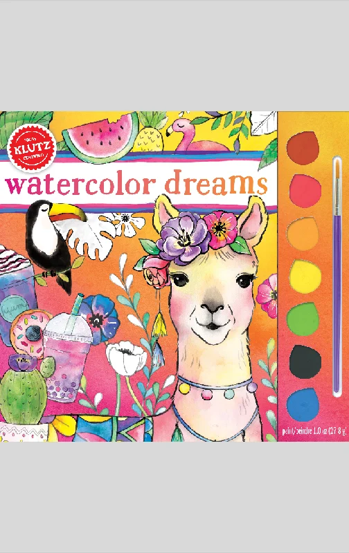 Scrapbooking art supplies including decorative papers​ Klutz Watercolor Dreams