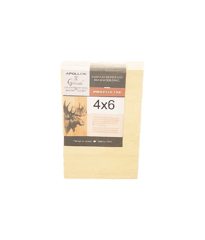 Printmaking supplies for creating handmade prints at home​ Wood Panel 4x6 Deep