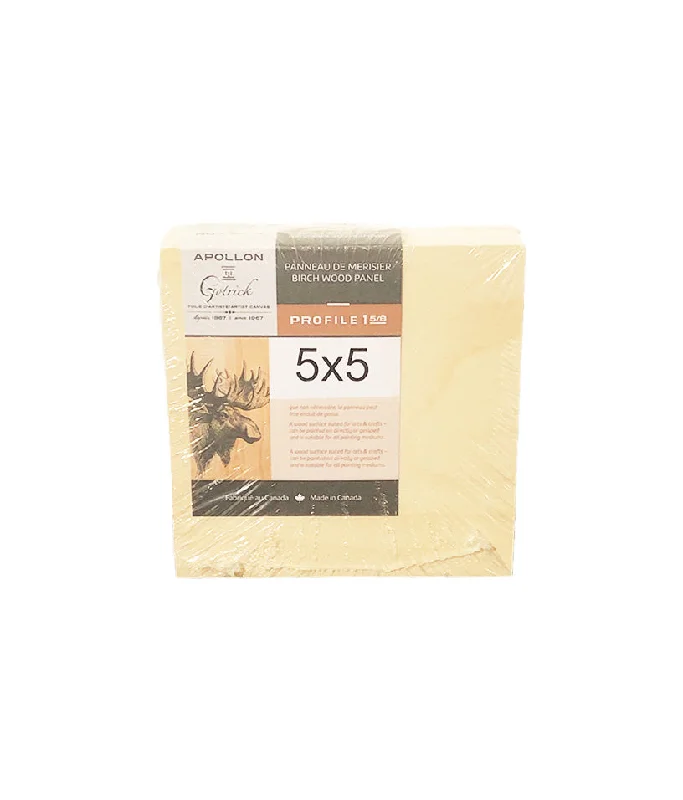 Glass painting supplies for adding color to glass surfaces​ Wood Panel 5x5 Deep