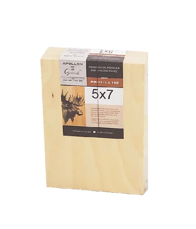 Scrapbooking art supplies including decorative papers​ Wood Panel 5x7 Deep