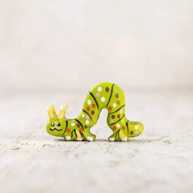 Wooden glow - in - the - dark toys for nighttime play​ Wooden Caterpillar caterpillar