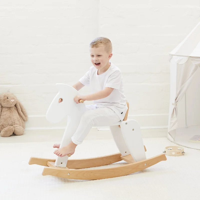 Sustainable wooden toys made from recycled wood​ Wooden Rocking Horse