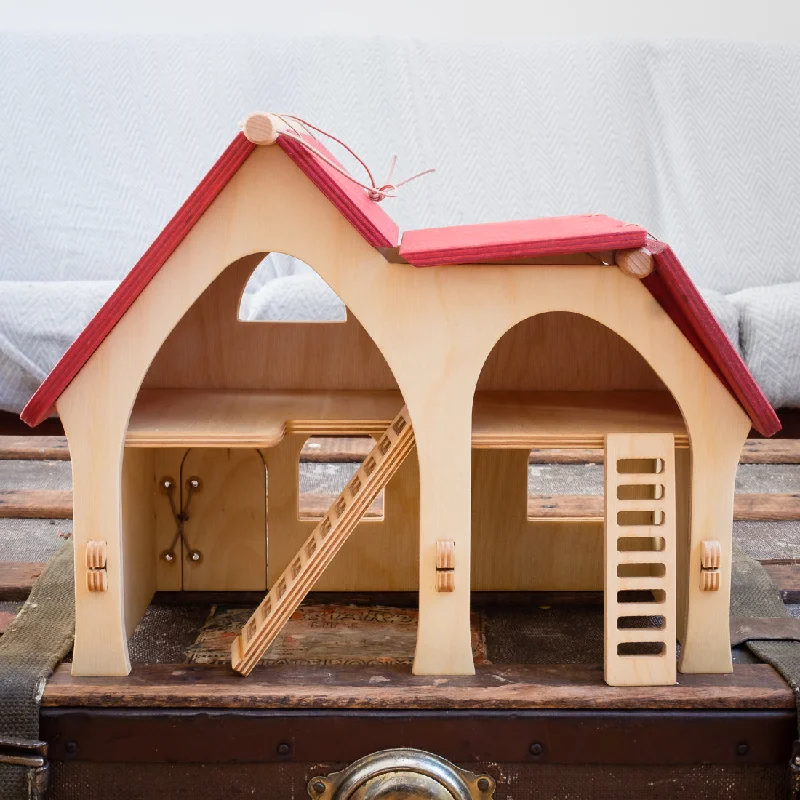 Wooden gardening toys for outdoor learning​ wooden small farmhouse