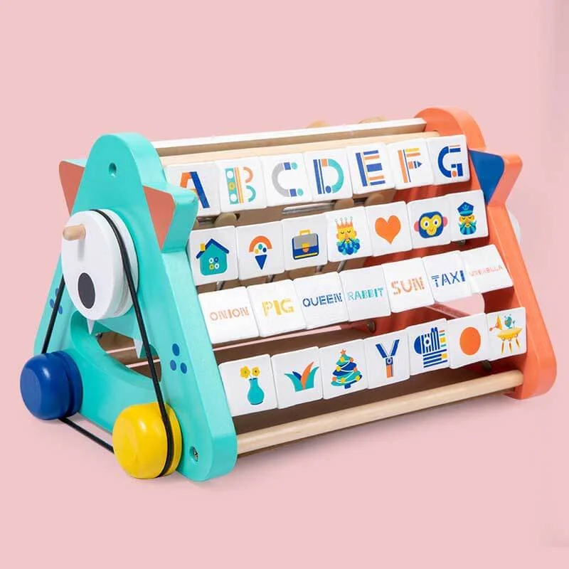 Wooden slide toys for backyard fun​ Wooden Triangular Activity Center