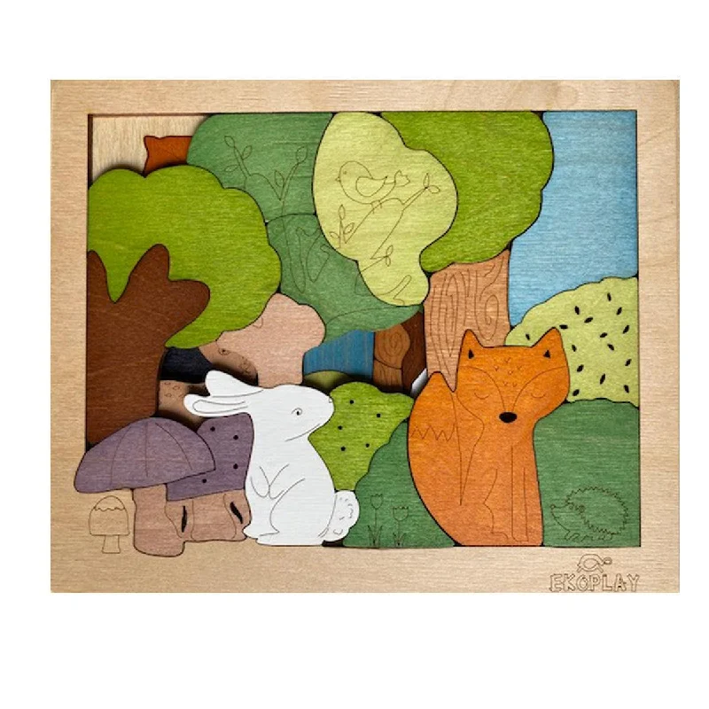 Wooden teeter - totter toys for social play​ Woodlands