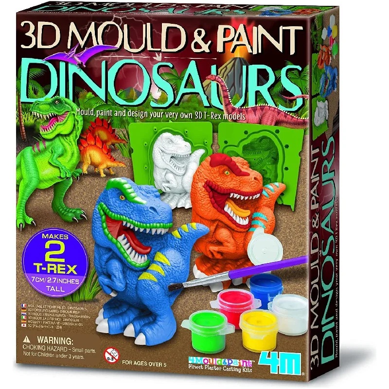 Educational toys for sensory integration​ 4M 3D Mould Paint Dinosaurs 4777
