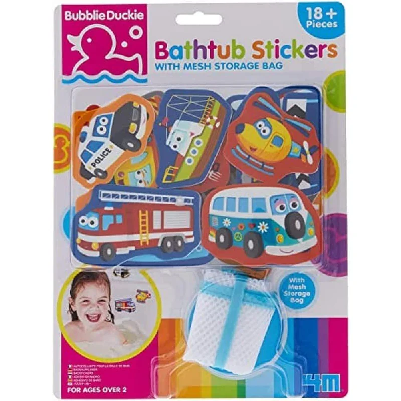 Educational toys for teaching e - learning basics​ 4M Bathtub Stickers Transportation 404