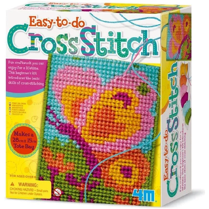 Educational toys for teaching medical concepts​ 4M Easy To Do Cross Stitch 2749