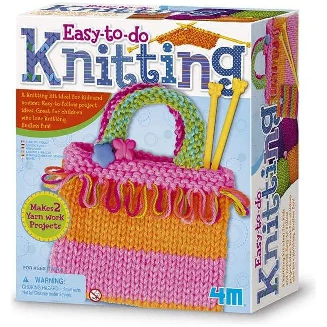 Educational toys for kindergarten readiness​ 4M Easy To Do Knitting 02753