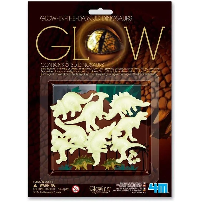 Educational toys for teaching physics principles​ 4M Glow 3D Dinosaur 05426