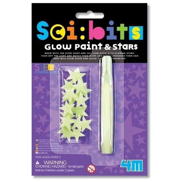 Educational toys for kids with learning disabilities​ 4M Glow Paint Star 03319