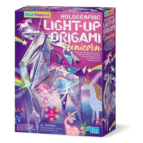Geography - learning educational toys for kids​ 4M Holographic Light Up Unicorn 04776
