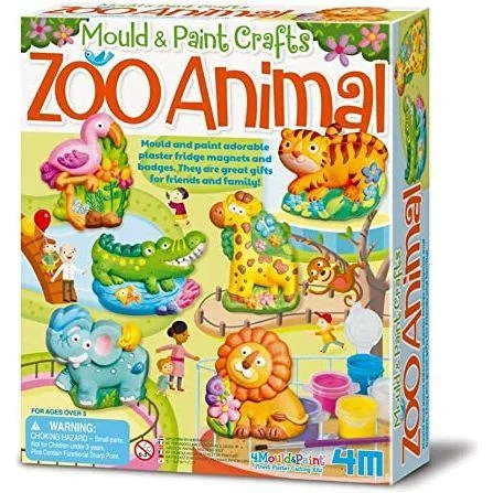 Educational toys for teaching virtual reality concepts​ 4M Mould And Paint Zoo Animals 4753